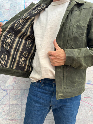 RJ-1 Riders Jackets Waxed Canvas Olive Freenote Cloth