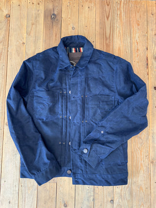 RJ-1 Riders Jacked Waxed Canvas Navy Freenote Cloth