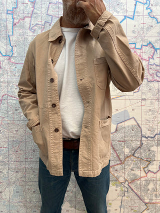 Vetra French Chore Jacket Chalk Chamarra Twill