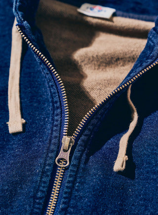 SIS25-102 14.5 oz Indigo x Kakishibu Hoodie
