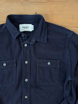 Camisa Triple Stitch Dobby Indigo Momotaro