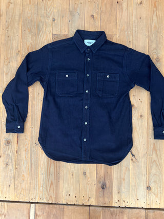 Momotaro Dobby Indigo Shirt MXLS1036