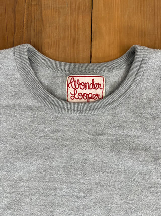 Grey Double Heavyweight Tee Wonderlooper