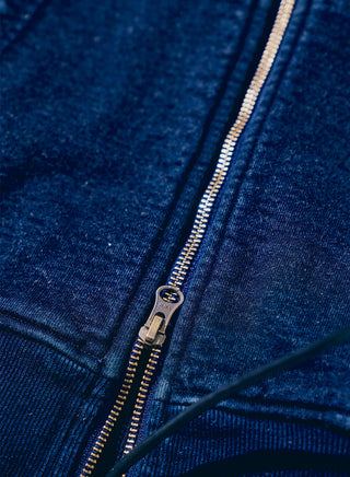 SIS25-102 14.5 oz Indigo x Kakishibu Hoodie