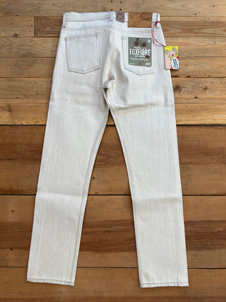 Selvedge Foxfibre Ecru/Brown Naked and Famous Weird Guy