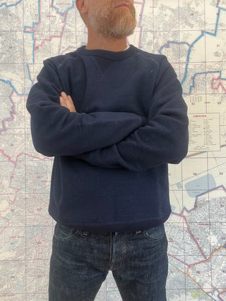 Sudadera Fleeced Natural Real Indigo Wonderlooper
