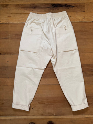 Back Nep Umps Pants Jackman Ecru
