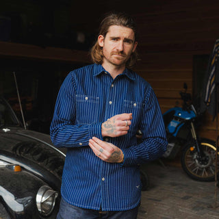 Wabash Sobre camisa Indigo Benzak