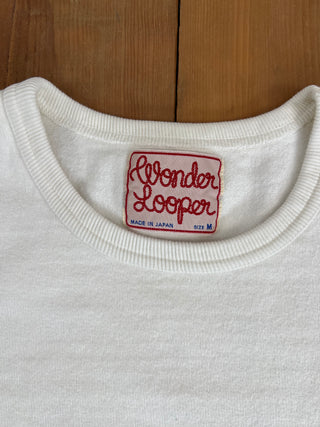 White Double Heavyweight Tee Wonderlooper