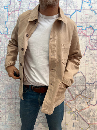 Vetra French Chore Jacket Chalk chamarra