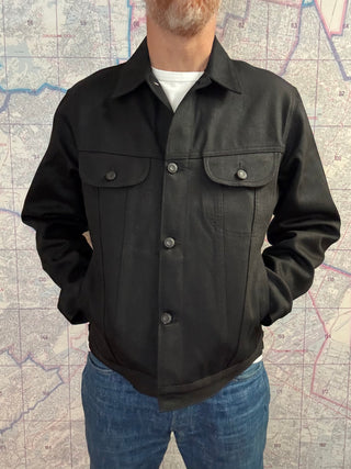 Benzak Trucker Jacket 13 oz Black Slub Selvedge BDJ-05