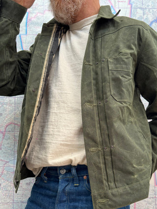 RJ-1 Riders Jackets Waxed Canvas Olive Freenote Cloth