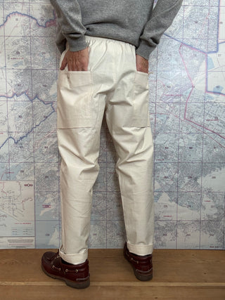 Back Nep Umps Pants Jackman Ecru