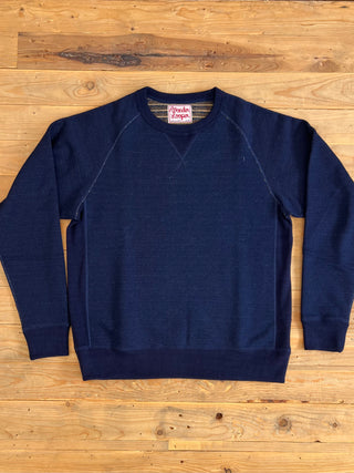 Sudadera Fleeced Natural Real Indigo Wonderlooper