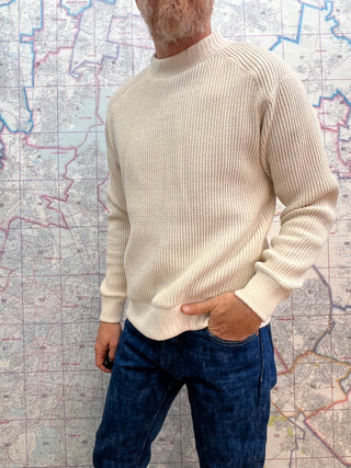 Waffle Ivory Jackman Suéter