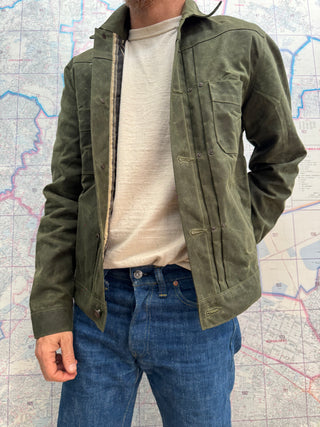RJ-1 Riders Jackets Waxed Canvas Olive Freenote Cloth