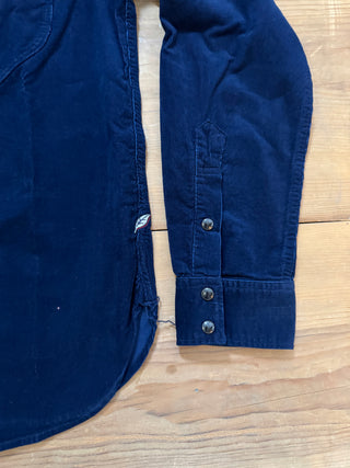 Camisa Western Indigo Corduroy Pure Blue Japan