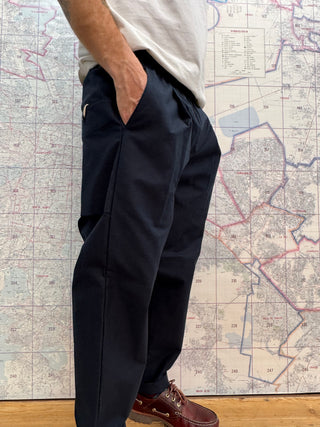 Back Nep Ump Pants Jackman Navy