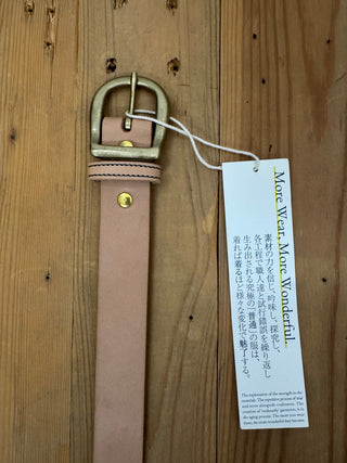 Tochigi Leather Belt Natural