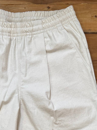 Back Nep Umps Pants Jackman Ecru