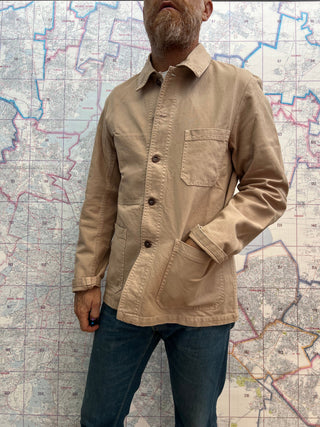 Vetra French Chore Jacket Chalk Chamarra Twill