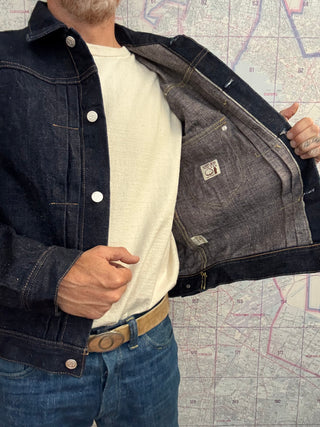 S101AX-Sakura 18 oz Samurai Jeans Chamarra