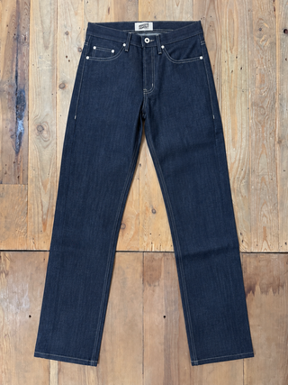 Foxfibre Green Weft Weird Guy jeans Naked and Famous Denim