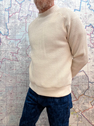 Waffle Ivory Jackman Suéter