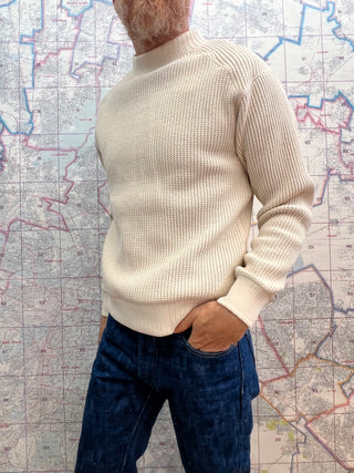 Waffle Ivory Jackman Suéter