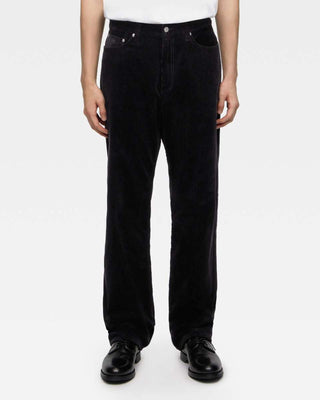 Momotaro #100 Straight Corduroy Negro