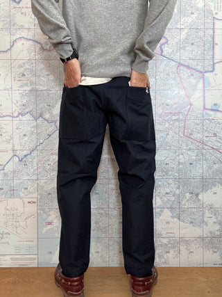 Back Nep Umps Pants Jackman Dark Navy