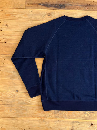 Sudadera Fleeced Natural Real Indigo Wonderlooper