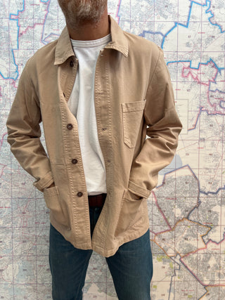 Vetra French Chore Jacket Chalk chamarra