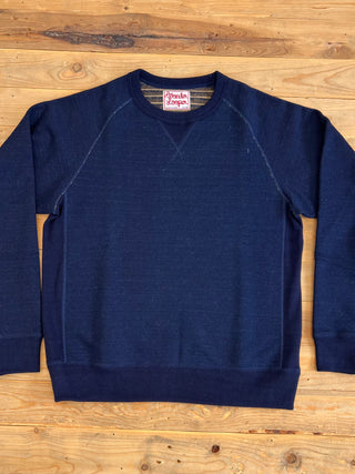 Sudadera Fleeced Natural Real Indigo Wonderlooper