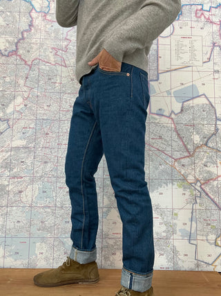 Pure Blue Japan 14oz-GRE-019 Greencast Indigo