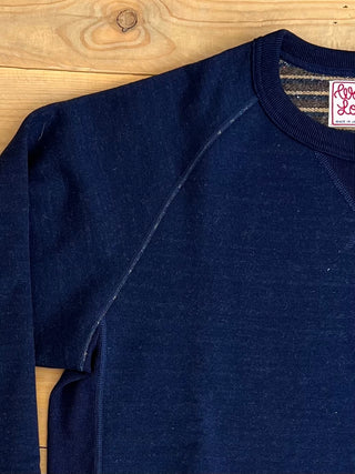 Sudadera Fleeced Natural Real Indigo Wonderlooper