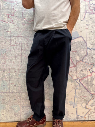 Back Nep Ump Pants Jackman Navy