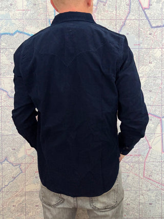 Camisa Western Indigo Corduroy Pure Blue Japan