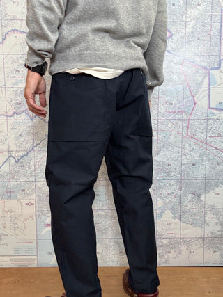 Back Nep Umps Pants Jackman Dark Navy