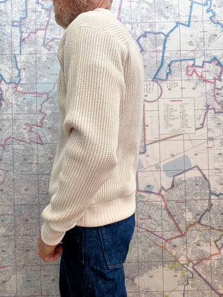 Waffle Ivory Jackman Suéter