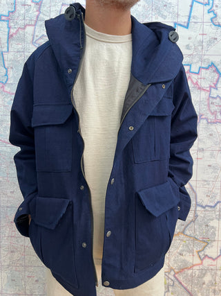 Ripstop Hand Dyed Mountain Parka Samurai