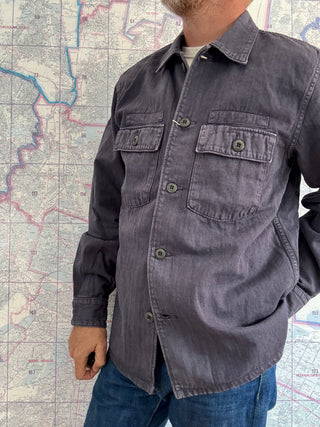 FOB Factory HBT Fatigue Jacket Navy