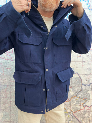 Ripstop Hand Dyed Mountain Parka Samurai