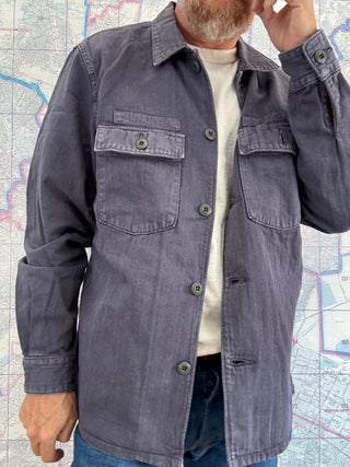 FOB Factory HBT Fatigue Jacket Navy