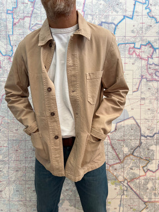 Vetra French Chore Jacket Chalk Chamarra Twill