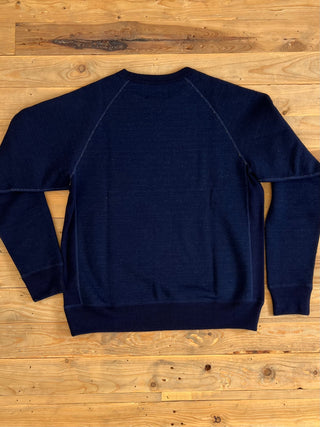 Sudadera Fleeced Natural Real Indigo Wonderlooper