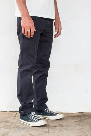 Worker Chino Black Slub Freenote Cloth