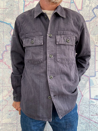 FOB Factory HBT Fatigue Jacket Navy
