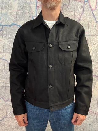Benzak Trucker Jacket 13 oz Black Slub Selvedge BDJ-05