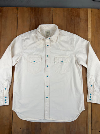 F3512 Camisa Western Ecru FOB Factory